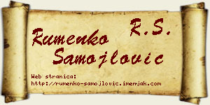 Rumenko Samojlović vizit kartica